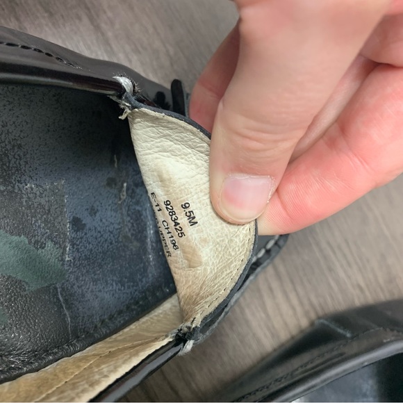 Sperry Top Sider Brant Point Black Patent Leather Tassel Loafers 9.5M - Picture 6 of 11